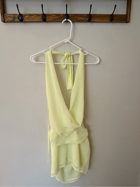 Peppermayo Dresses & Skirts - Peppermayo Yellow Tie-Back Halter Dress